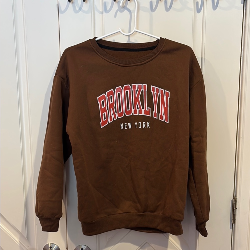 Brooklyn New York Brown Sweatshirt